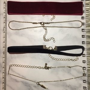 Set of 4 chokers